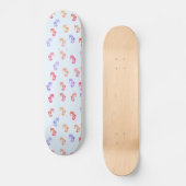 Farbenfrohe Seepferde Muster Skateboard (Vorderseite)