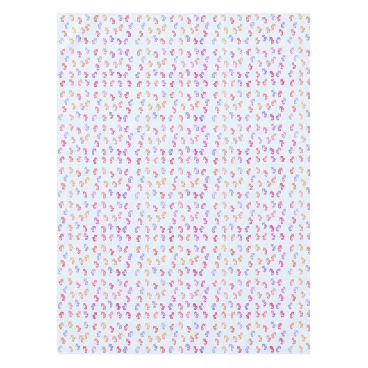 Farbenfrohe Seepferde Muster Tischdecke (Vorderseite)