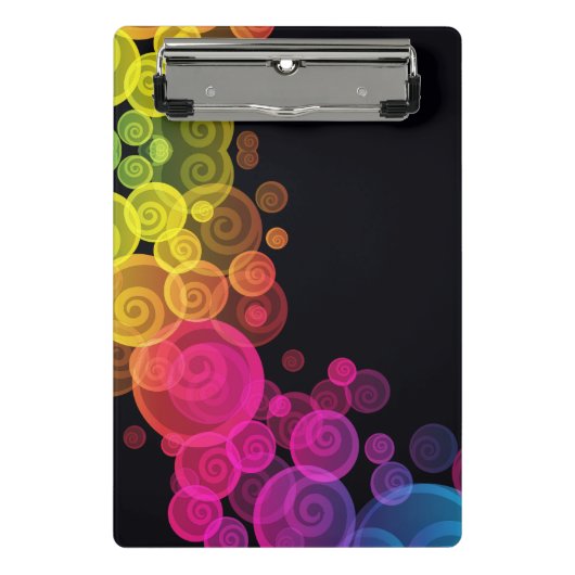 farbenfrohe Seiltafel Mini Klemmbrett (Vorderseite)