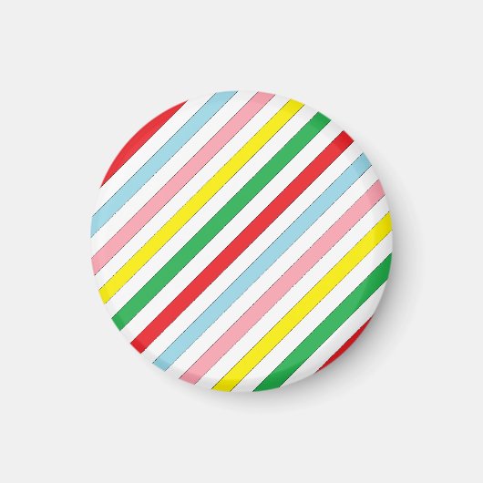 Farbenfrohe Seitenlinien Magnet (Vorne)