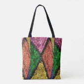 Farbenfrohe Sequins Blindmuster Tasche (Rückseite)