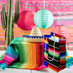 Farbenfrohe Serape-Streifen Kleine Geschenktüte
