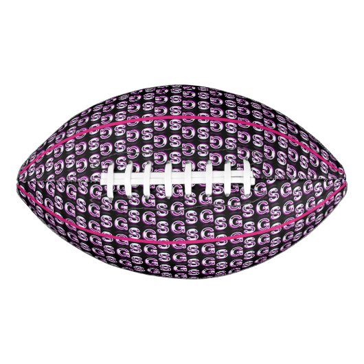Farbenfrohe SG Girls Pink Pattern Kid's Football (Vorderseite)