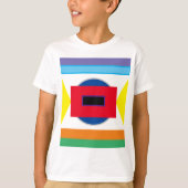 Farbenfrohe SHAPES T - Shirt für Jungen (Vorderseite)