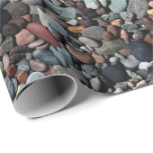 Farbenfrohe Shiny Beach Stones Muster Geschenkpapier (Rolleneckpunkt)
