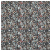 Farbenfrohe Shiny Beach Stones Muster Stoff (Muster)