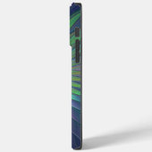 Farbenfrohe Shiny Fantasy Blume Abstraktes Fraktal Case-Mate iPhone Hülle (Rückseite / Links)