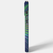 Farbenfrohe Shiny Fantasy Blume Abstraktes Fraktal Case-Mate iPhone Hülle (Rückseite / Links)