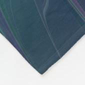 Farbenfrohe Shiny Fantasy Blume Abstraktes Fraktal Fleecedecke (Ecke)