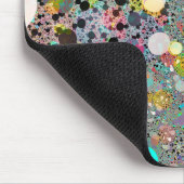 Farbenfrohe Shiny Stones Terrazzo Mouse Pad Mousepad (Ecke)