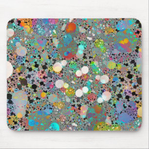 Farbenfrohe Shiny Stones Terrazzo Mouse Pad Mousepad