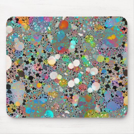 Farbenfrohe Shiny Stones Terrazzo Mouse Pad Mousepad (Vorne)