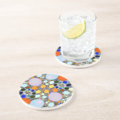 Farbenfrohe Shiny Stones Terrazzo Untersetzer (Seite)