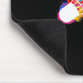 Farbenfrohe Shuttle Badminton Mousepad (Ecke)