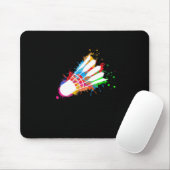 Farbenfrohe Shuttle Badminton Mousepad (Mit Mouse)