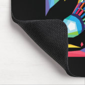 Farbenfrohe Shuttle - Birdie Badminton Player Spor Mousepad (Ecke)