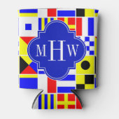 Farbenfrohe Signale Royal 3I Monogram Dosenkühler (Vorderseite)