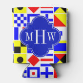 Farbenfrohe Signale Royal 3I Monogram Dosenkühler (Rückseite)