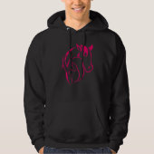 Farbenfrohe Silhouette Reiten Hoodie (Vorderseite)