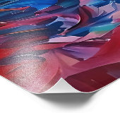 Farbenfrohe Silhouetten tanzen Fotodruck (Ecke)