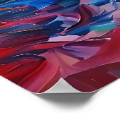 Farbenfrohe Silhouetten tanzen Poster (Ecke)