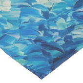 Farbenfrohe Silhouetten tanzen Tischdecke (Schrägansicht)