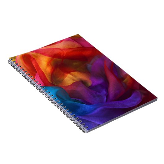 Farbenfrohe Silks SpiralNotebook Notizblock (Rechte Seite)