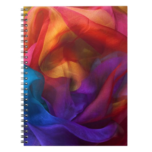 Farbenfrohe Silks SpiralNotebook Notizblock (Vorderseite)