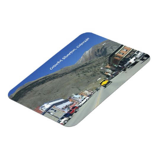 Farbenfrohe Silverton, Colorado Magnet (Linke Seite)
