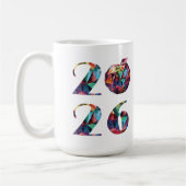Farbenfrohe Silvesterparty 2026- Kaffeetasse (Links)