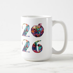 Farbenfrohe Silvesterparty 2026- Kaffeetasse