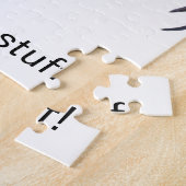 Farbenfrohe Simplistic Rooster "Strut euren Kram!" Puzzle (Seite)