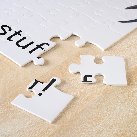 Farbenfrohe Simplistic Rooster "Strut euren Kram!" Puzzle (Seite)