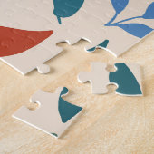 Farbenfrohe Sitting Panda Bären Matisse Inspiriert Puzzle (Seite)