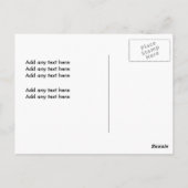 Farbenfrohe Sitzgelegenheit Postkarte (Rückseite)