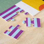 Farbenfrohe Skandinavier: fröhliches Muster Mix. Puzzle (Seite)