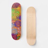 Farbenfrohe Skateboard (Vorderseite)