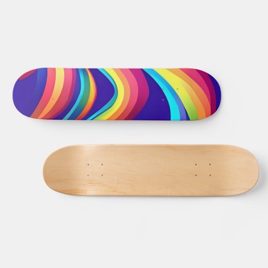 Farbenfrohe Skateboard (Horizontal)
