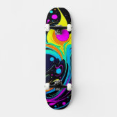 Farbenfrohe Skateboard (Vorderseite)
