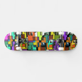 Farbenfrohe Skateboard-Decke in der Stadt Skateboard (Horizontal)