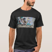Farbenfrohe Skateboard Graffiti Art T - Shirt (Vorderseite)