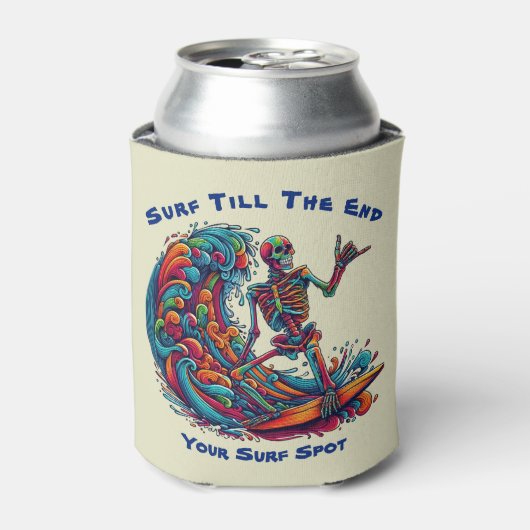 Farbenfrohe Skelettwanderung Dosenkühler (Kanne Vorderseite)