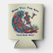 Farbenfrohe Skelettwanderung Dosenkühler (Vorderseite)