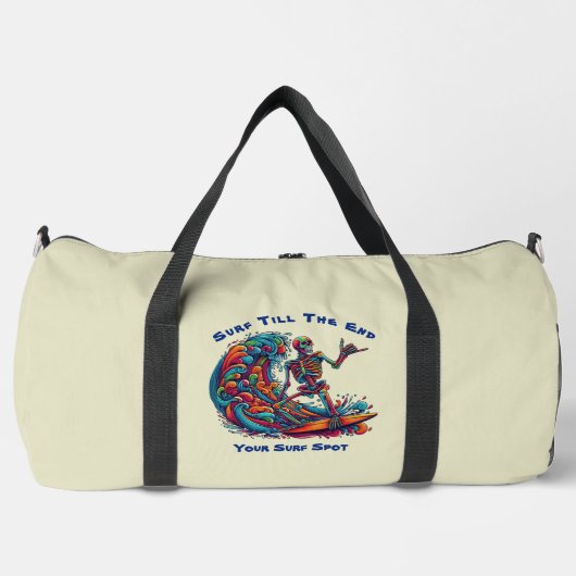 Farbenfrohe Skelettwanderung Duffle Bag (Vorderseite)