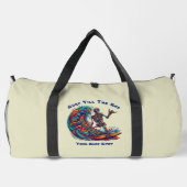 Farbenfrohe Skelettwanderung Duffle Bag (Rückseite)