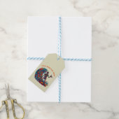 Farbenfrohe Skelettwanderung Geschenkanhänger (Mit Garn)