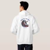 Farbenfrohe Skelettwanderung Hoodie (Schwarz voll)