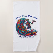 Farbenfrohe Skelettwanderung Strandtuch (Vorderseite)