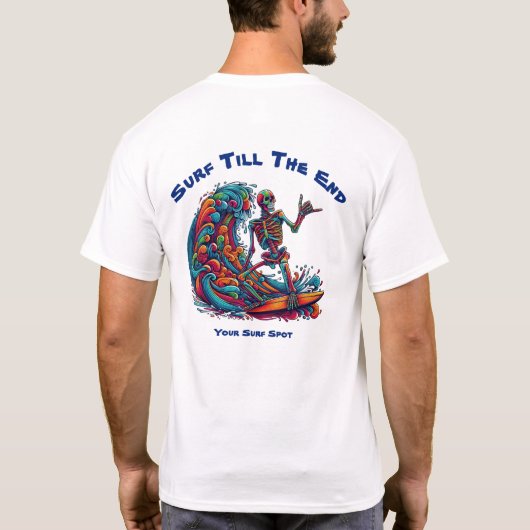 Farbenfrohe Skelettwanderung T-Shirt (Rückseite)