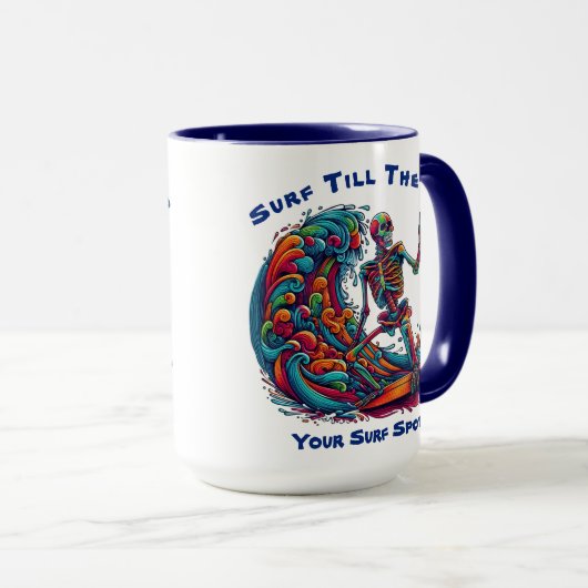 Farbenfrohe Skelettwanderung Tasse (VorderseiteRechts)